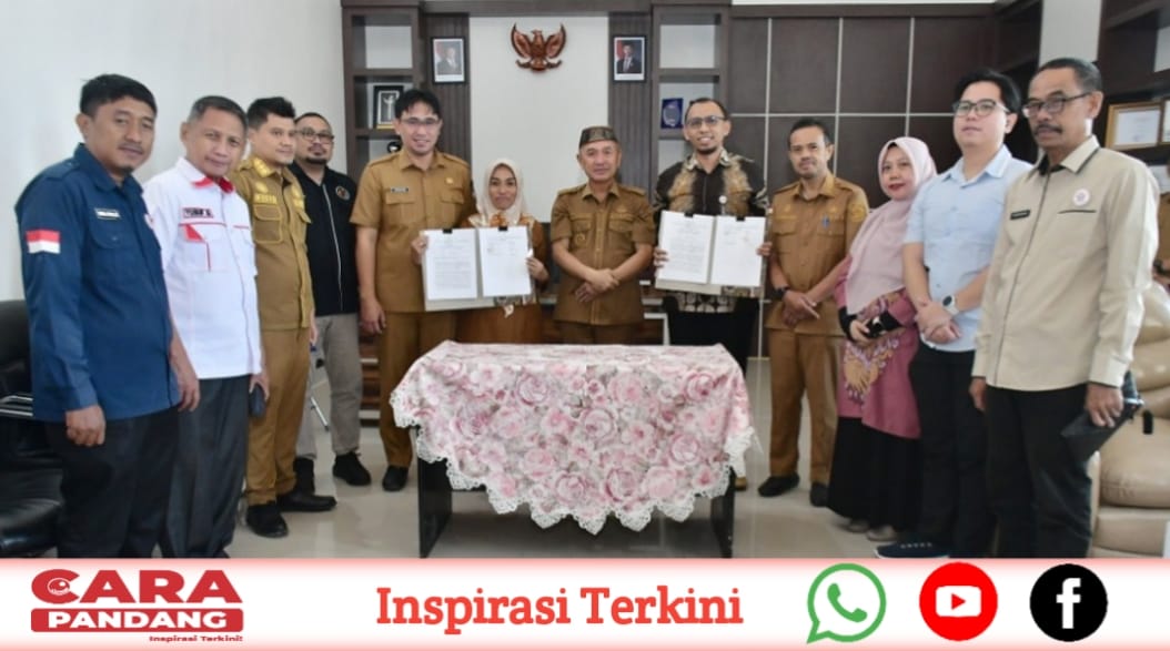 28 PKS BPJS Kesehatan Cabang Gorontalo dan RSUD Lemito Berlangsung di Ruang Kerja Bupati