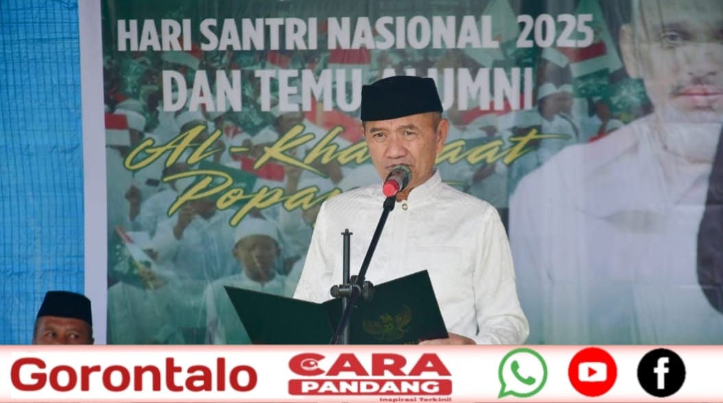 28 Bupati Saipul Hadiri Peringatan Hari Santri Nasional di Ponpes Alkhairaat Popayato